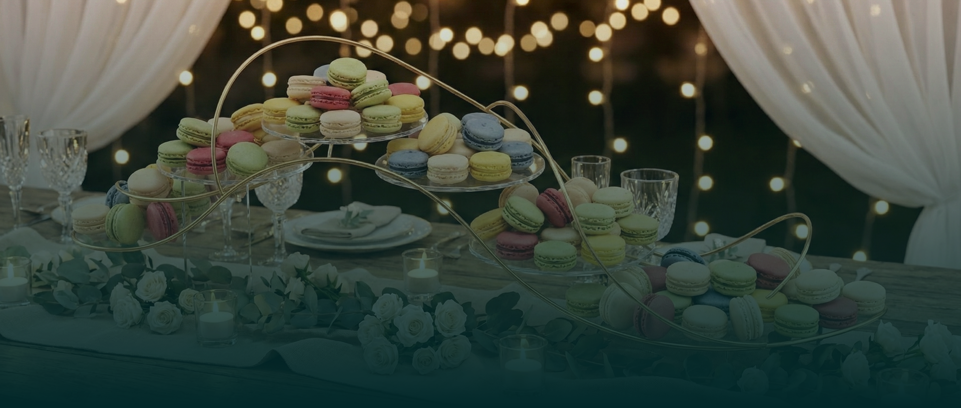 Macarons feitos para celebrar